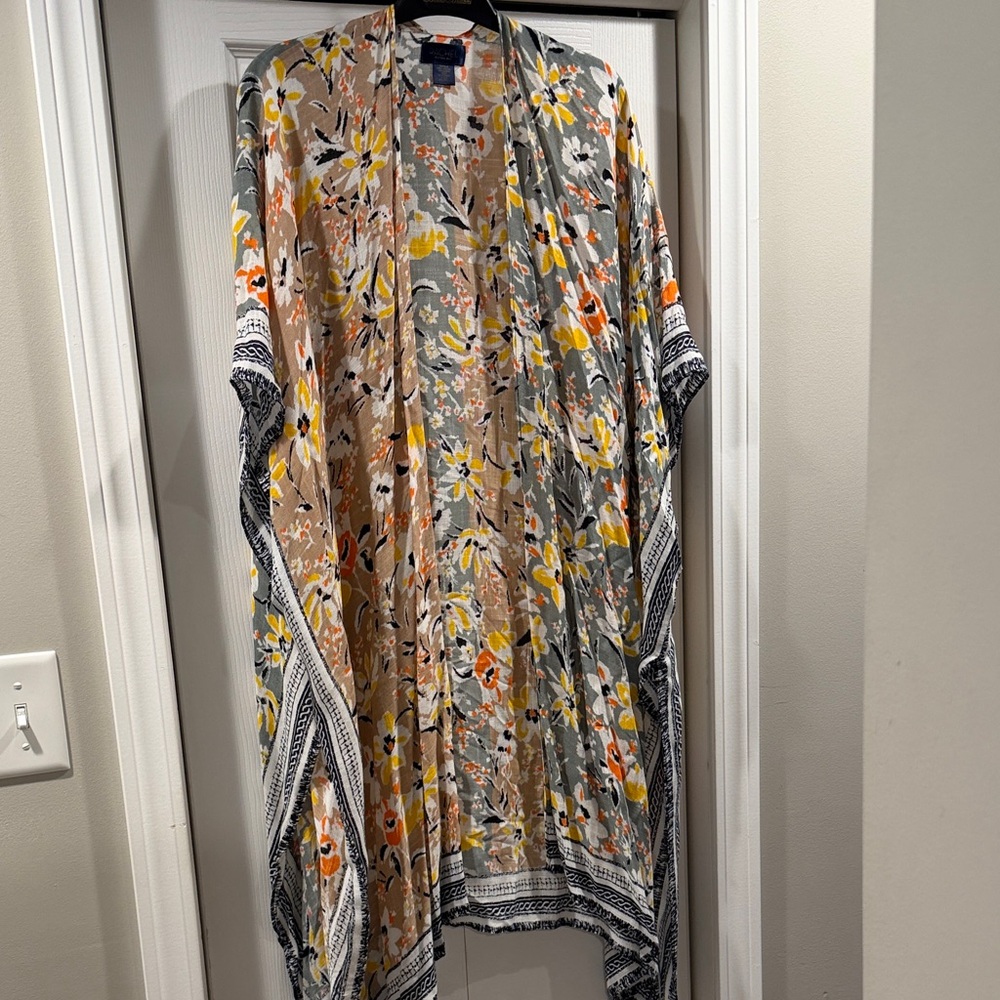 RACHEL Rachel Roy Multicolor Floral Kimono